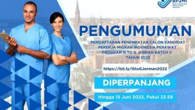 BP2MI Perpanjang Pendaftaran Nurse Ke Jerman sampai 15 Juni 2020