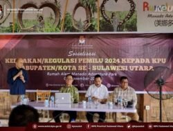 Sosialisasi Kebijakan Regulasi Pemilu 2024 KPU Kabupaten/Kota Se-Sulut