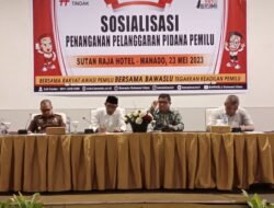 Bawaslu Sulut Gelar Sosialisasi Penanganan Pelanggaran Pidana Pemilu