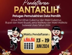 Pendaftaran Pantarlih Petugas Pemutakhiran Data Pemilih Pilkada Tahun 2024