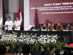 KPU Sulut Resmi Tetapkan YSK-Victor Sebagai Gubernur Dan Wakil Gubernur Terpilih 2025-2030