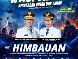 Puncak Musim Kemarau, Gubernur Sulut Yulius Selvanus Aktifkan Komando Siaga Karhutla