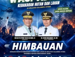 Puncak Musim Kemarau, Gubernur Sulut Yulius Selvanus Aktifkan Komando Siaga Karhutla