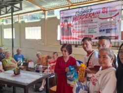 Memperingati HUT ke-81 RI, Forum Wartawan DPRD Sulut Gelar Baksi Sosial untuk Lansia dan Driver Ojol